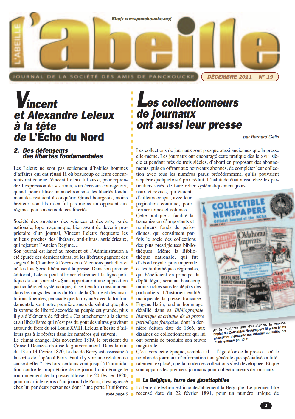 numéro 19 (décembre 2011)