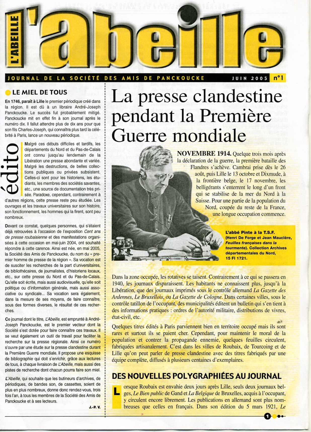 numéro 1 (juin 2005)