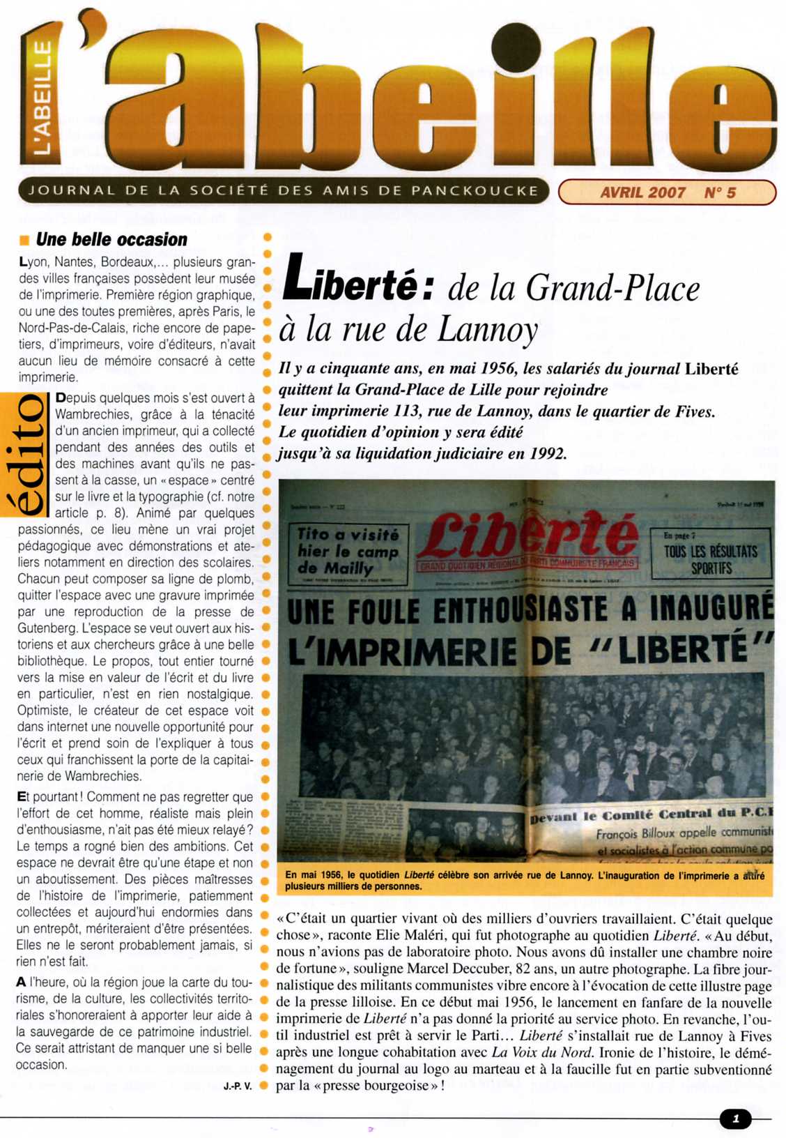 numéro 5 (avril 2007)
